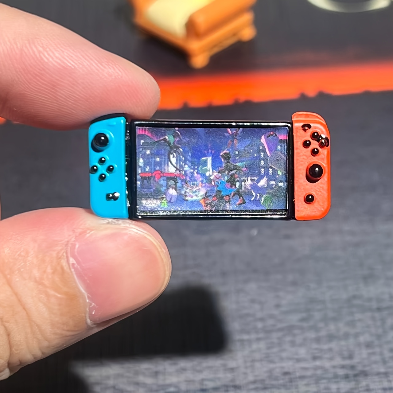 Retro Game Card - 1:6ミニアーケードスケール - レトロゲームルームコレクションモデル、精巧なデスクトップ装飾振り子、ゲームルーム、家の装飾ディスプレイに最適