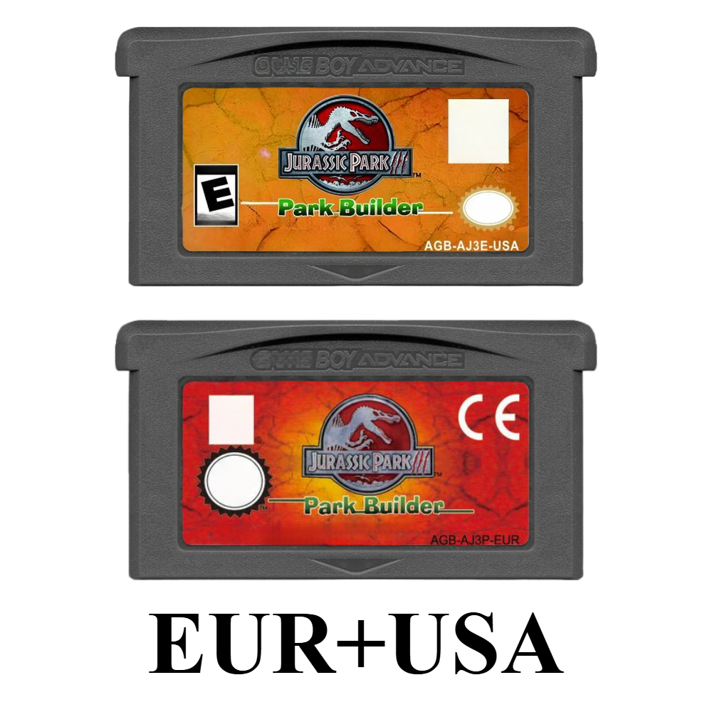 Retro Game Card - ジュラシックパーク III パークビルダー GBA ゲームカートリッジアドバンス GBA