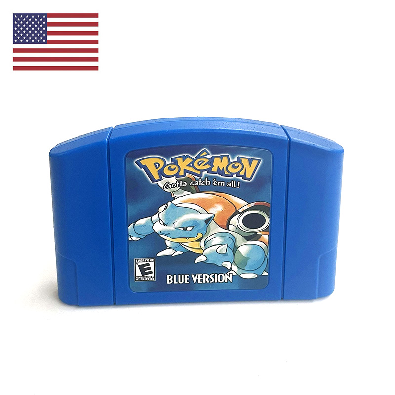 Retro Gaming Machine - アメリカ版 NTSC 英語版 ポケモン ブルー N64