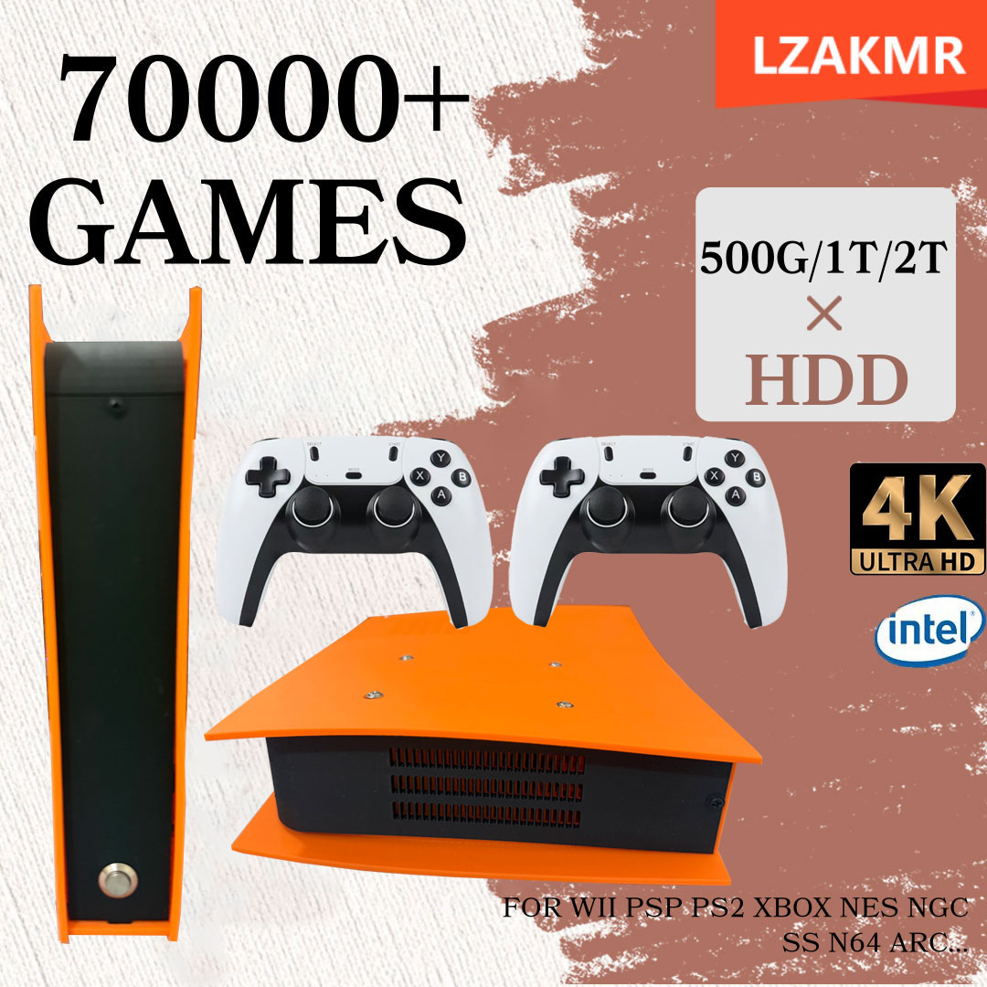 Retro Gaming Kiosk - 新型M88レトロゲーム機 4K HD内蔵85000+ゲーム 60+エミュレーター搭載 PS2、WII、XBOX、NGC、SS、N64対応 最大4コントローラー4人プレイ可能