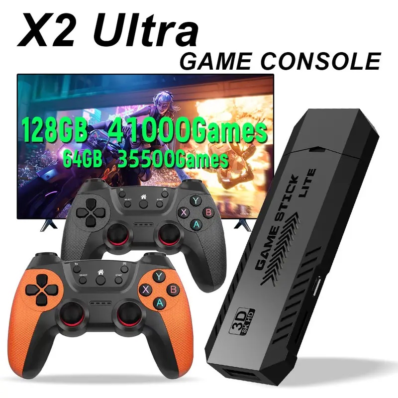 Retro Gaming Kiosk - X2 Ultra Pro レトロゲームスティック 64GB 128GB