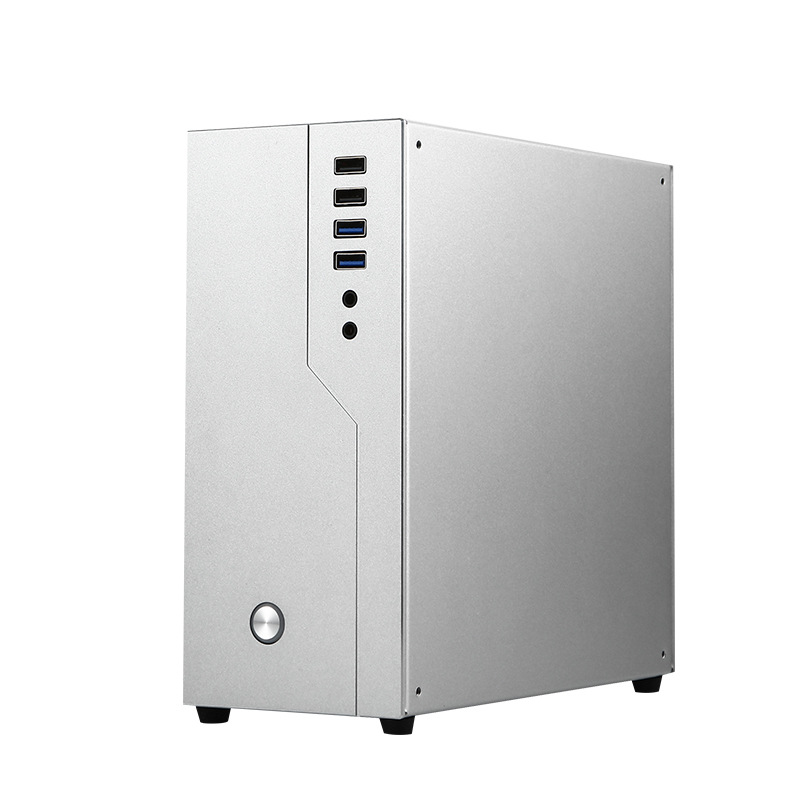 Retro Gaming Pc Case - ミニITXシャーシソフトルーター,HTPCオフィス,シングルスロット,アルミニウムpcie,コンピューターケースサポート,6つのCOMポート