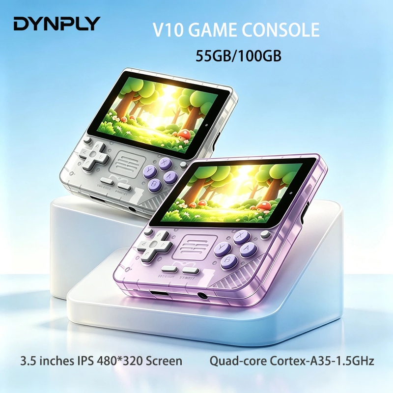 Retro Gaming Kiosk - POWKIDDY V10 3.5 インチ IPS Oca