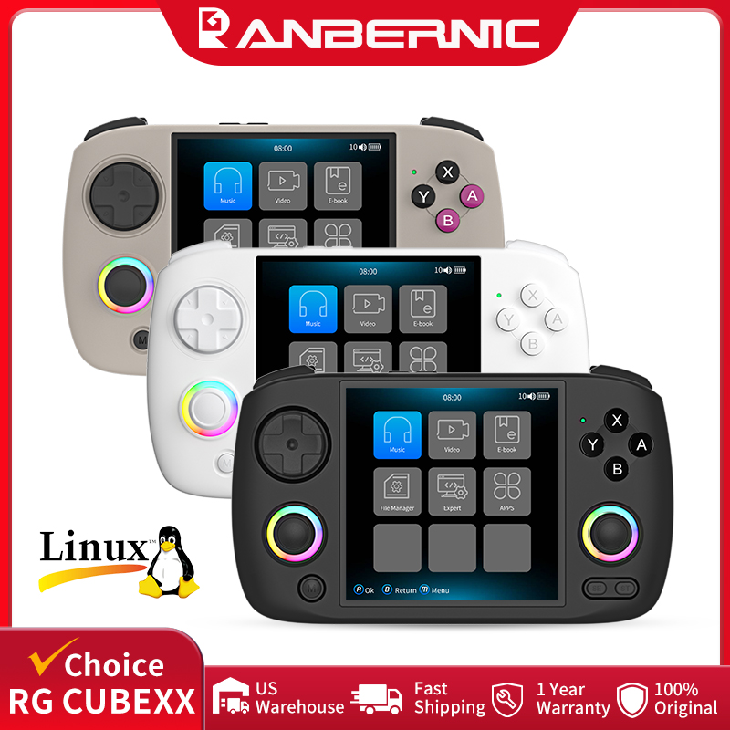 Retro Gaming Kiosk - ANBERNIC RG CubeXX 携帯ゲーム機 3.95インチ IPSスクリーン