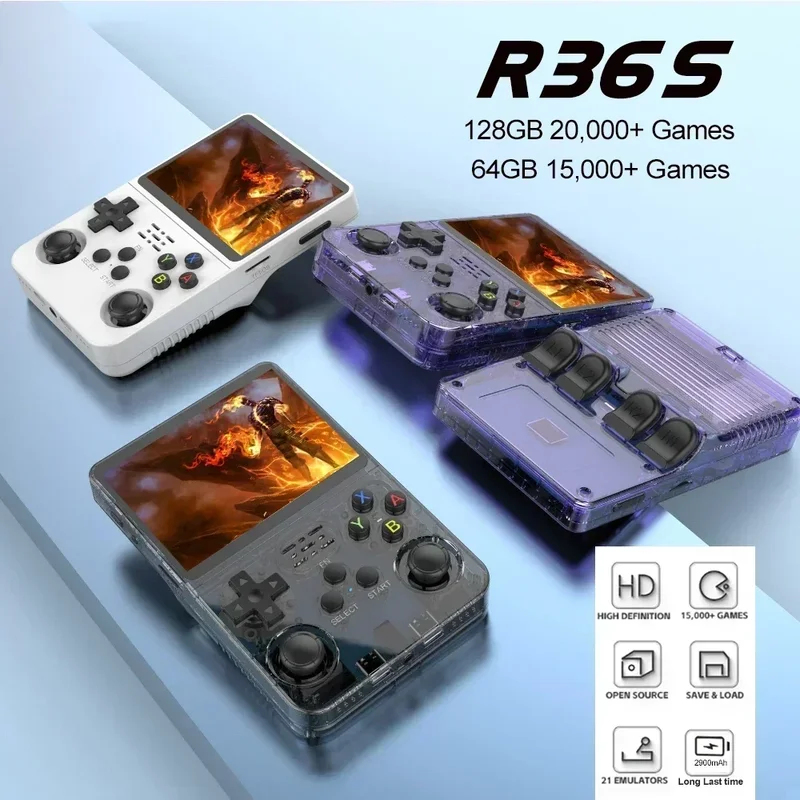 オープンソースR36Sレトロゲーム機3.5インチIPSポータ - Retro Gaming Handheld Best のレビューと価格