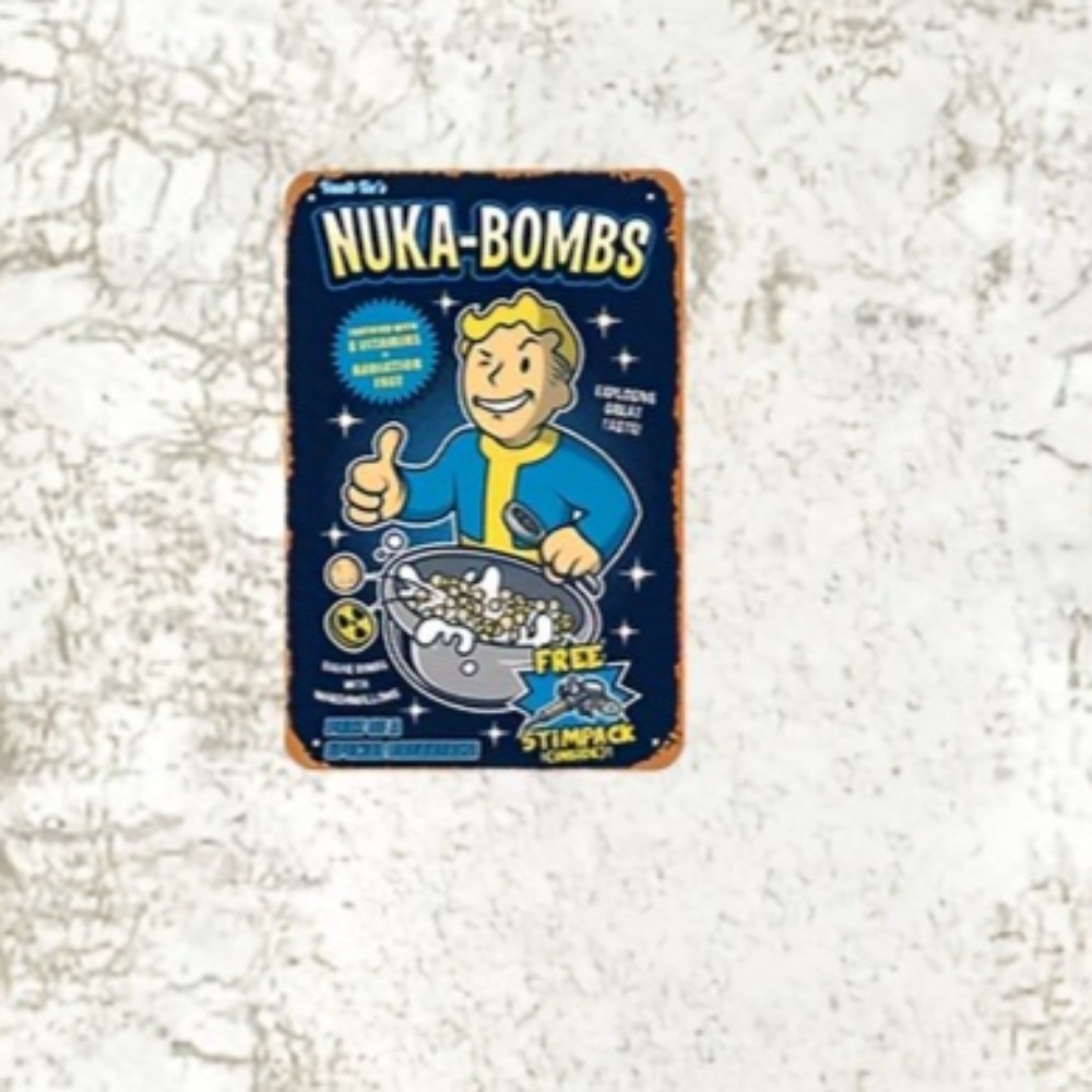 Vault-Tec Nuka-Bombs メタルウォールサイ - Retro Gaming Vault のレビューと価格