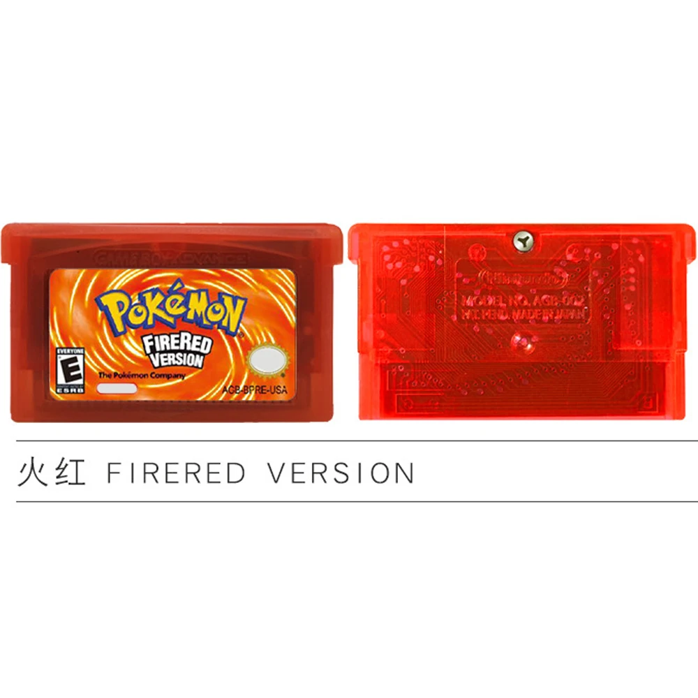 ポケモン 32 ビットビデオゲームカートリッジカード GBA - Retro Game Card のレビューと価格