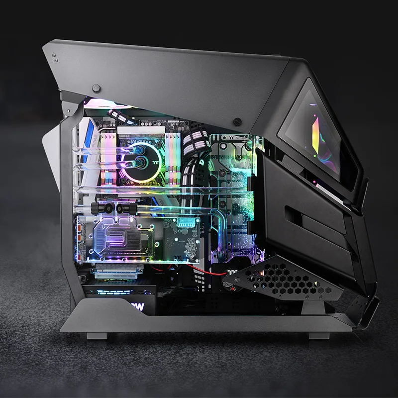 フルタワーデスクトップコンピュータ水冷ゲーミングケースオープ - Retro Gaming Pc Case のレビューと価格