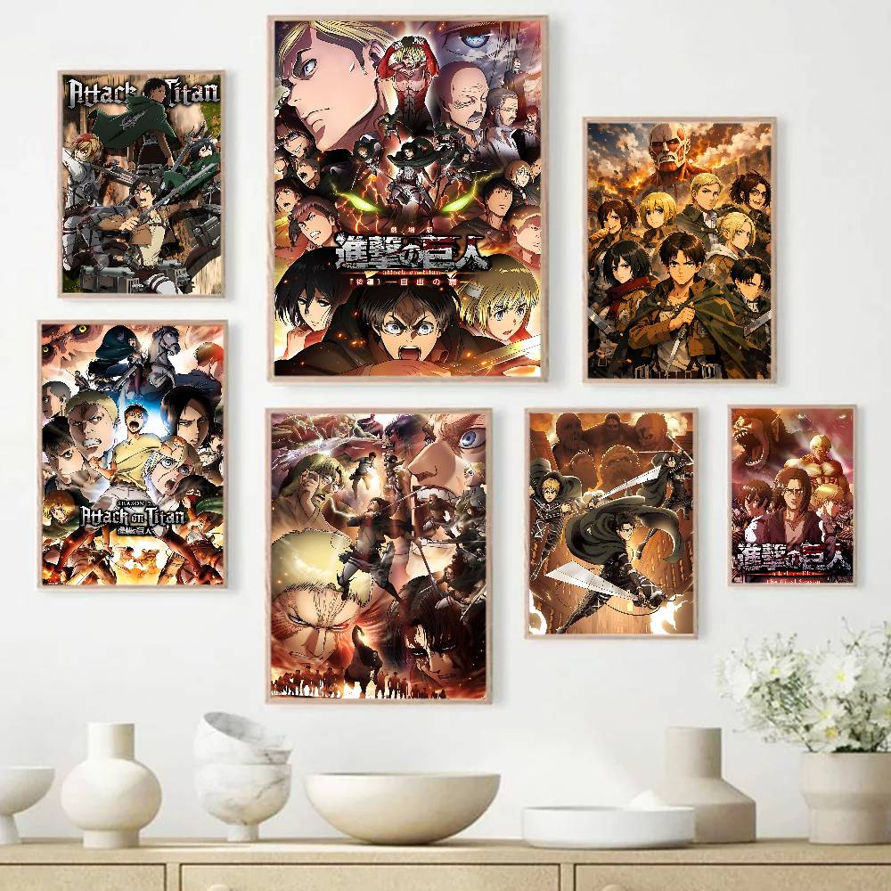 A-Attack On T-Titan ゲーム映画粘着ポスタ - Retro Gaming Bar のレビューと価格