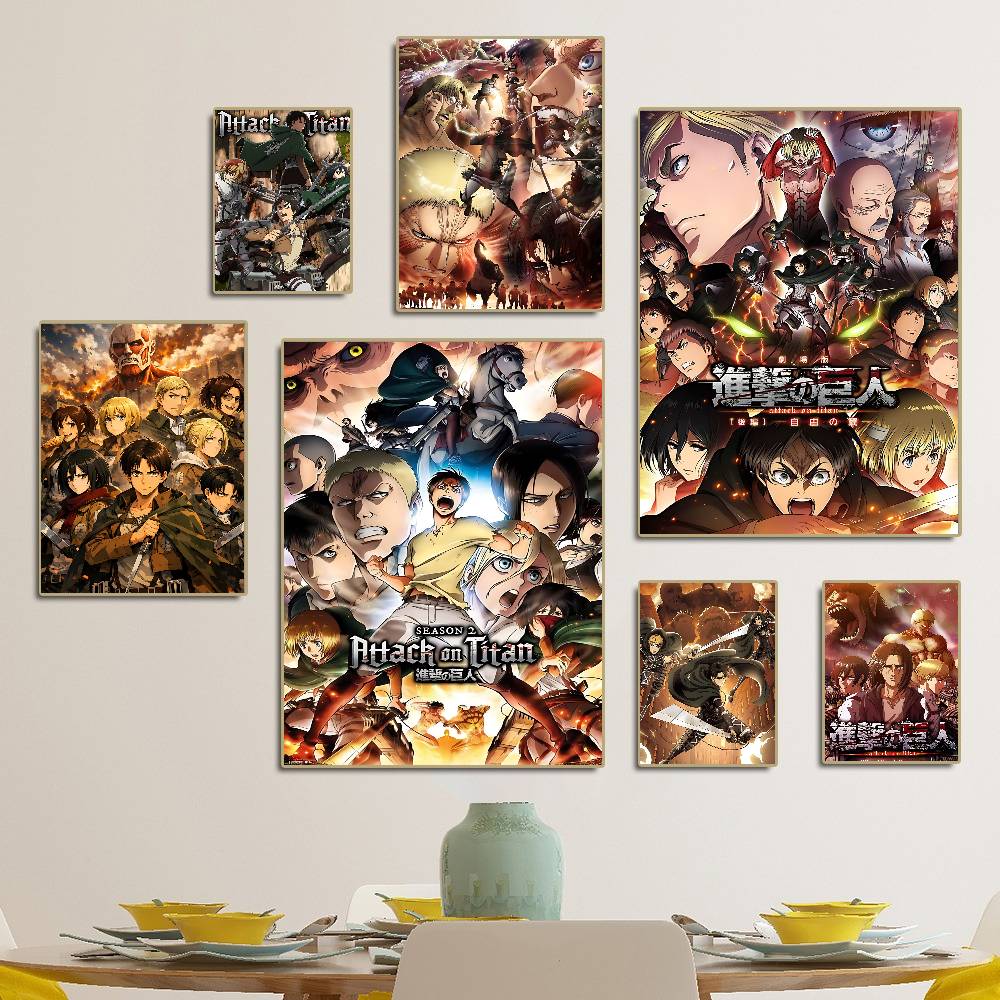 A-Attack On T-Titan ゲーム映画粘着ポスタ - Retro Gaming Bar のレビューと価格