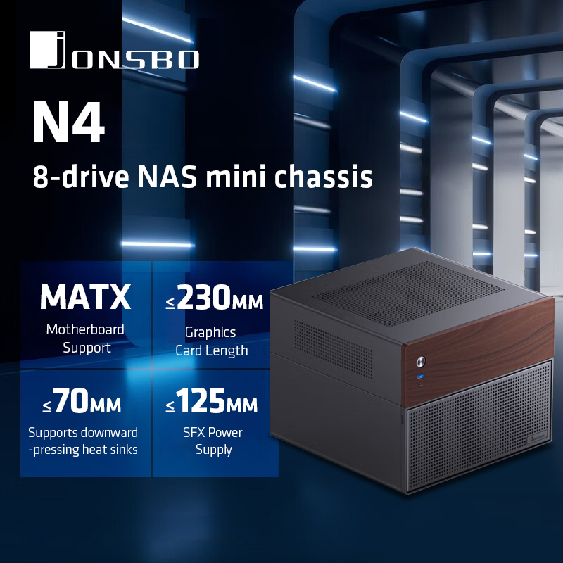 JONSBO-N4ブラックnasシャーシM-ATXマザーボー - Retro Gaming Pc Case のレビューと価格