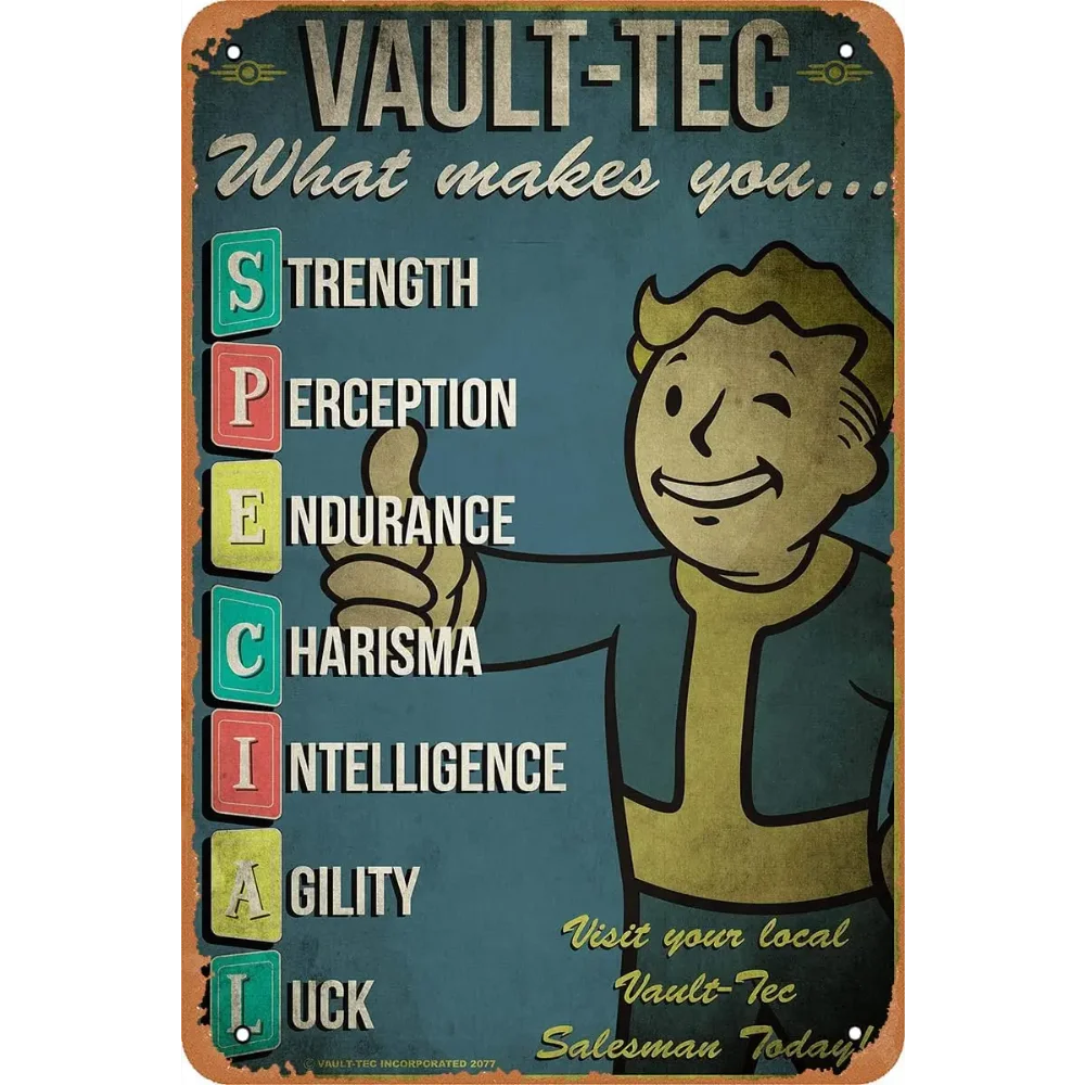 RetroGameDecor V-Vault Tec メタル - Retro Gaming Vault のレビューと価格
